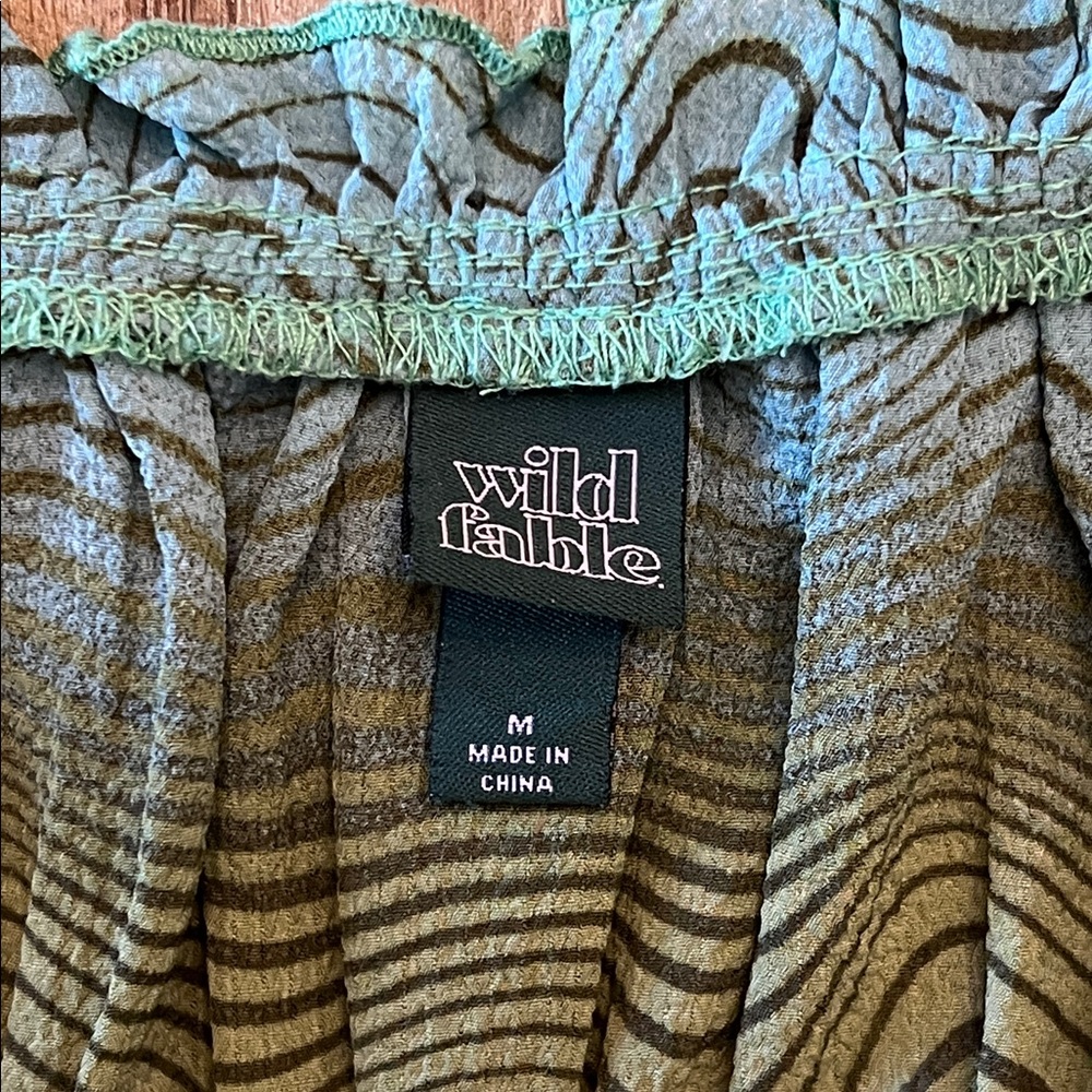 Wild Fable Olive and Lime Camisole Juniors M - Picture 4 of 8